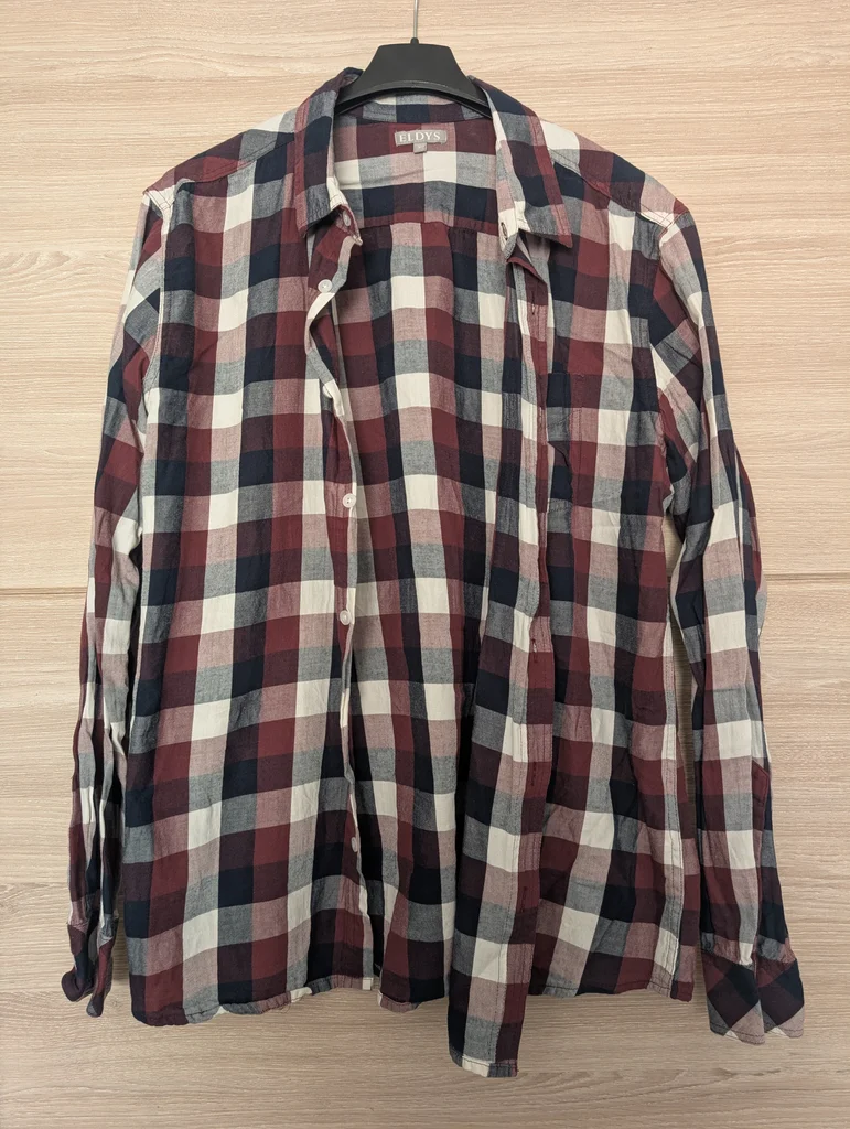 Chemise d'été homme ELDYS, 100% coton, taille L, très bon état